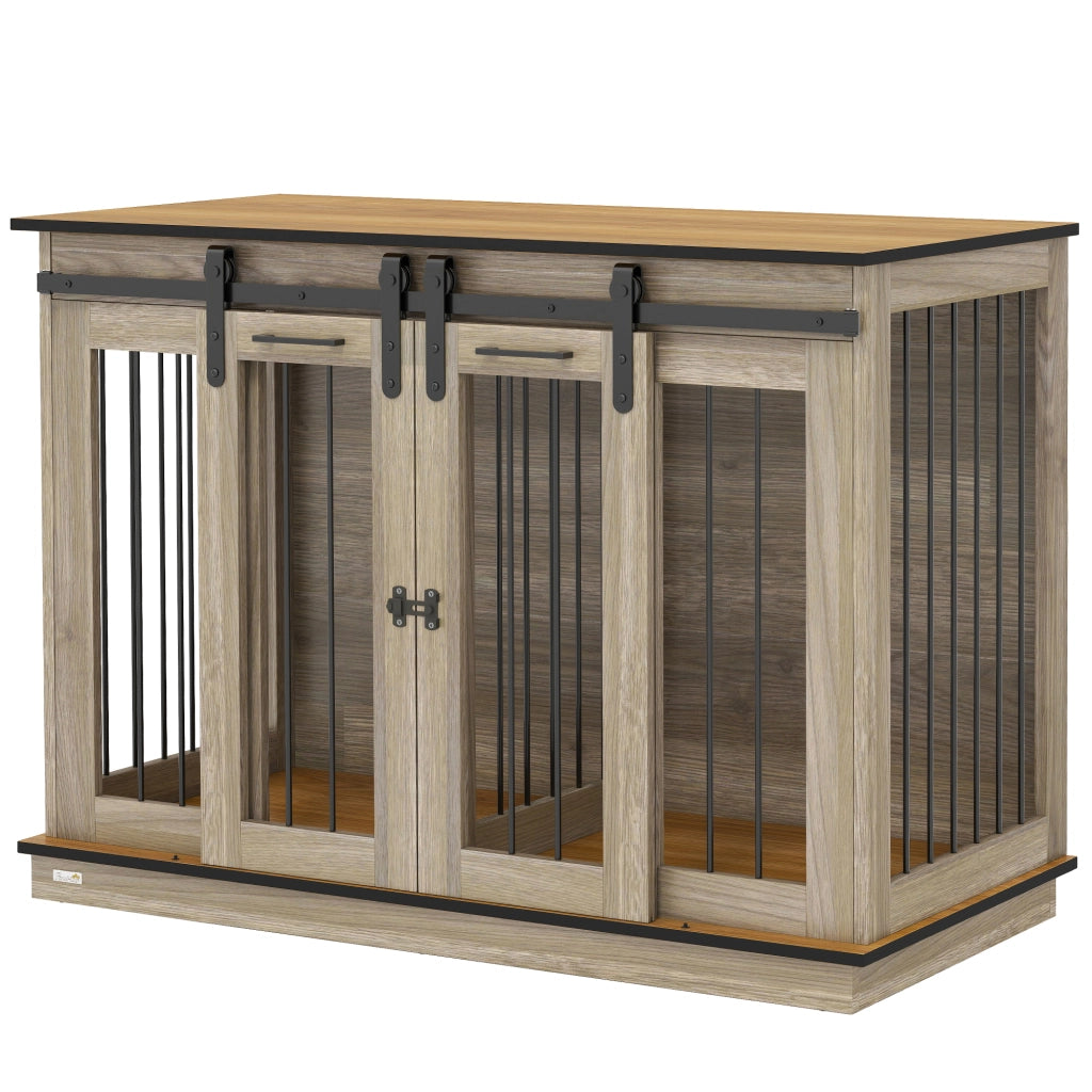 Gabbia per Cani Rustica ¨C zephmum ¨C Marrone