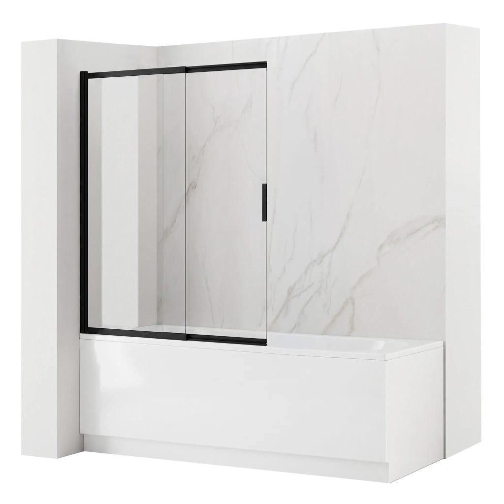 Paravento Vasca Scorrevole Rea Dario Black 80