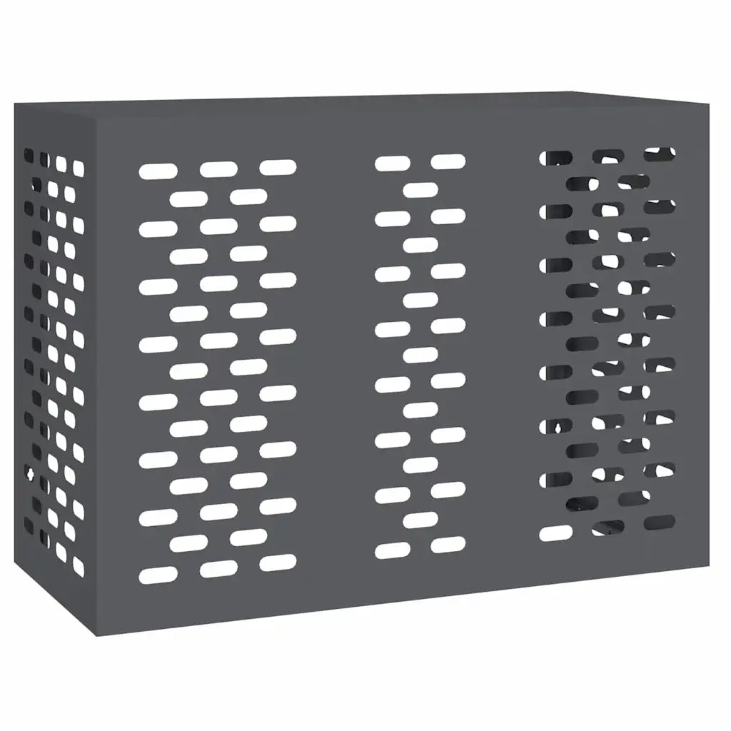 Copertura per condizionatore d'aria Antracite 110 x 50 x 80 cm