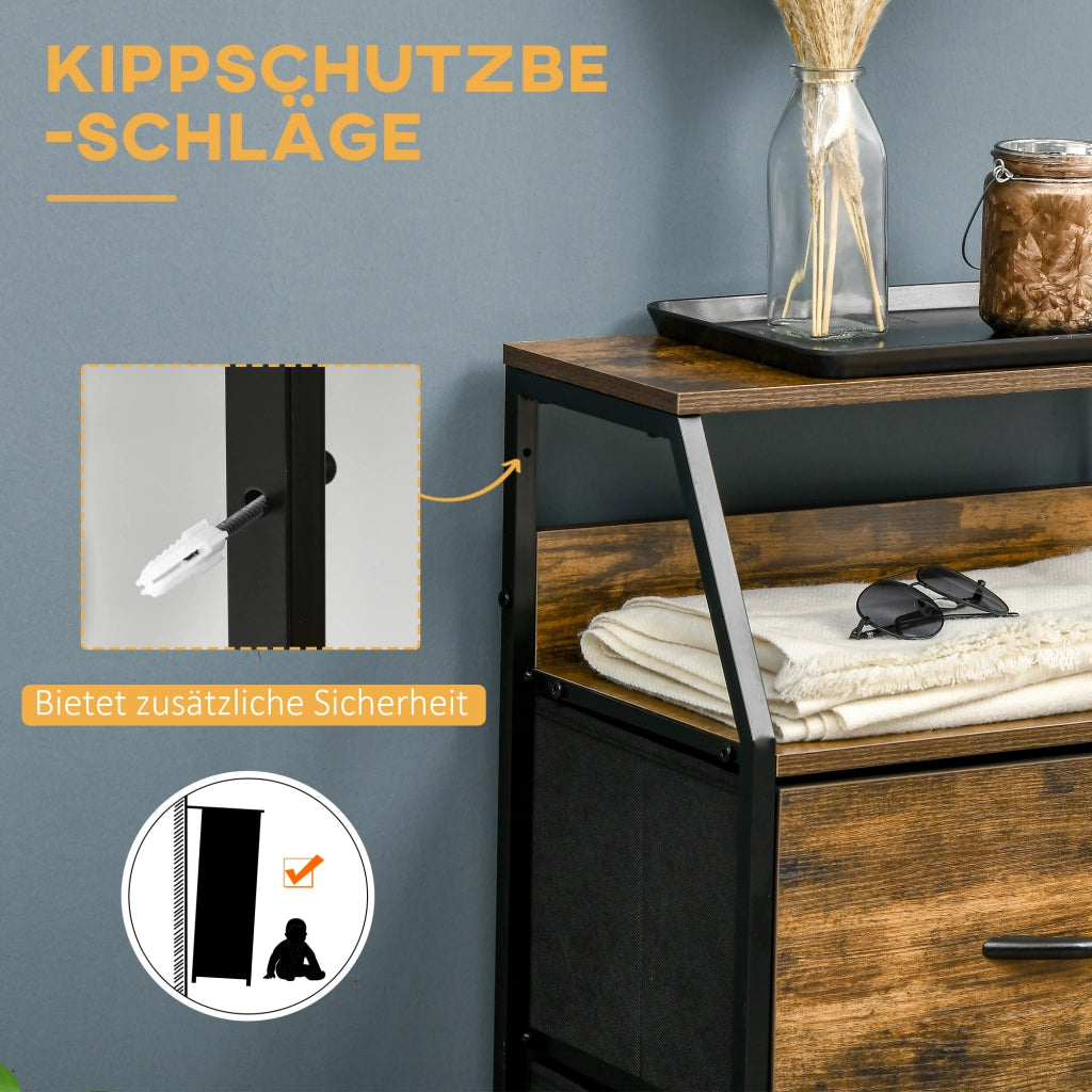 Armadio con cassetti ¨C zephmum ¨C marrone