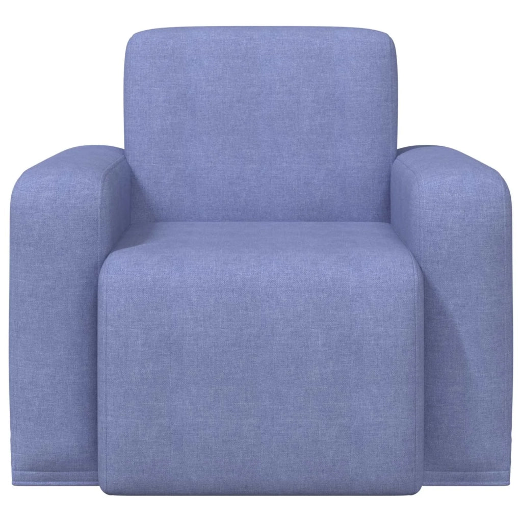 Poltrona-Divano Sedia Blu jeans Tessuto 398817