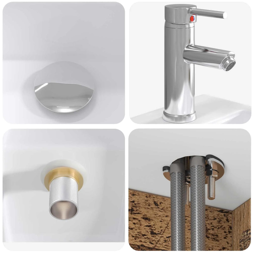 Set di Armadi da Bagno 4 pz Legno antico Legno ingegnerizzato 3406429