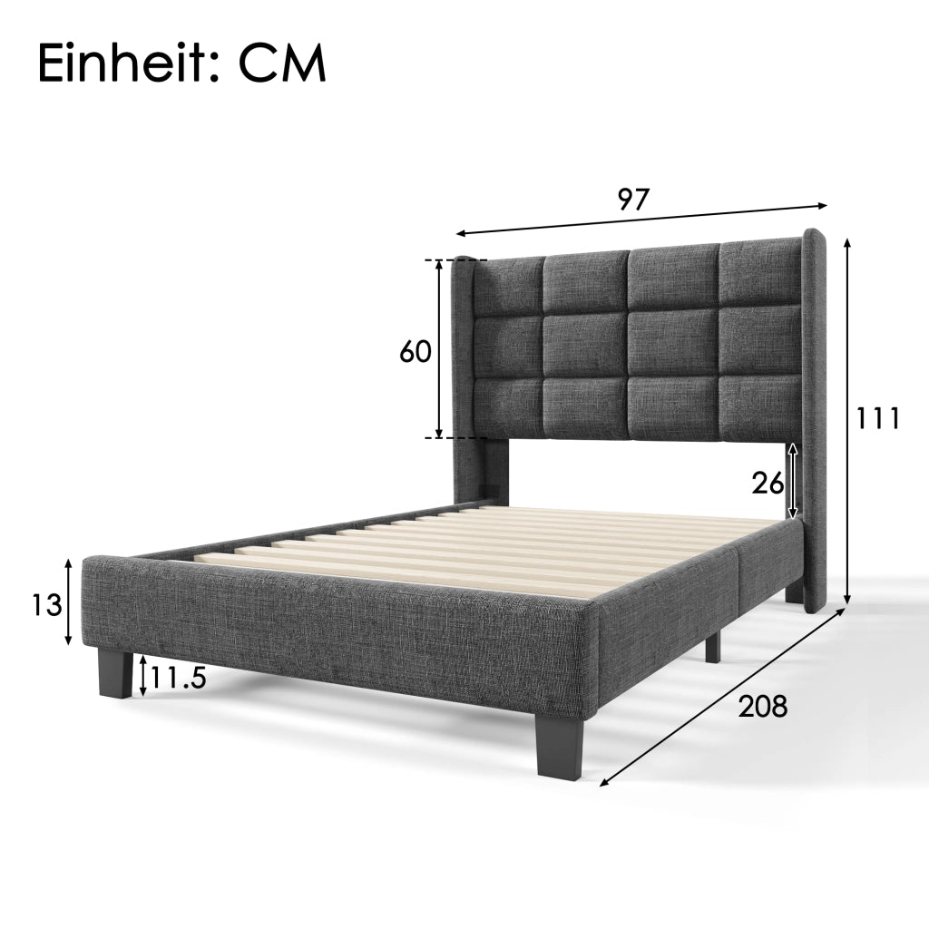 Letto con cassetti 160 ¡Á 200 cm con USB e Type-C LED testiera regolabile rivestito in Sherpa bianco con rete a doghe