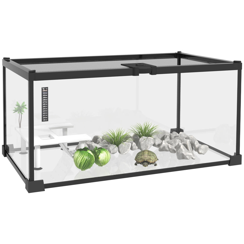 Terrario per Rettili ¨C Minimal ¨C Rete Metallica e Coperchio Scorrevole