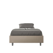 Letto Matrimoniale Extra Large Sommier 200x210 cm con Rete Azelia Tortora