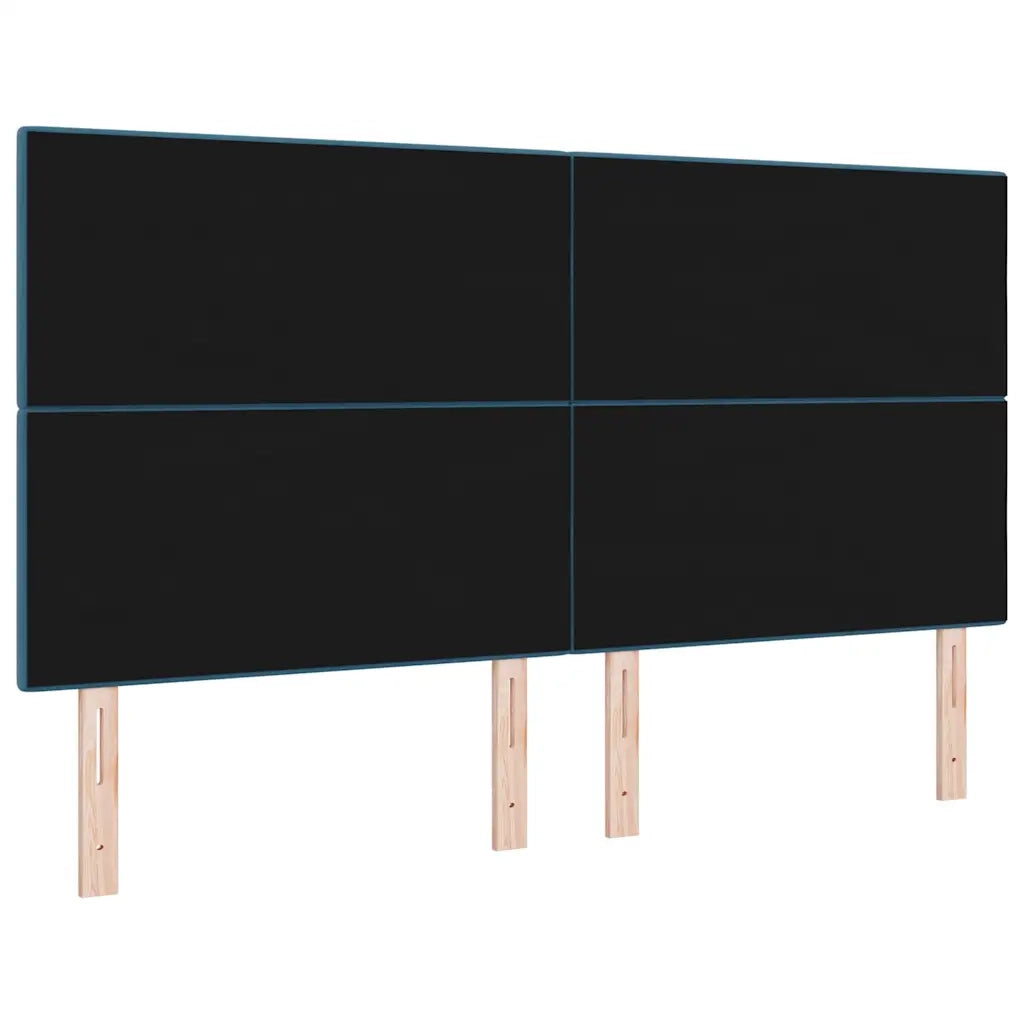Testiera LED con strisce LED Blu 180 cm Velluto 3338460