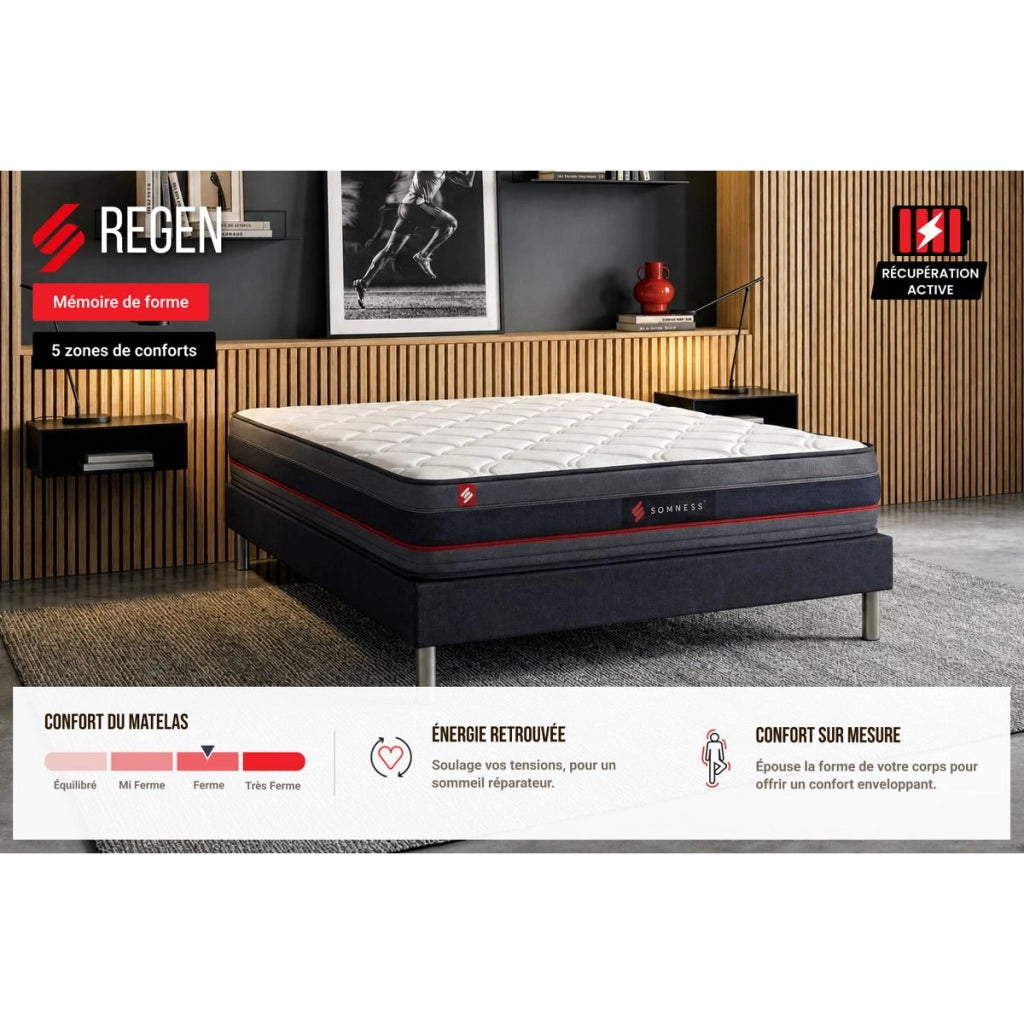 90x190 cm Materasso in memory foam - Regen