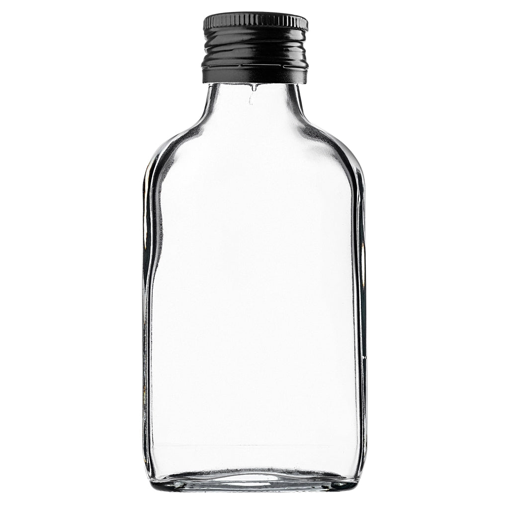 KADAX Flask Bottle 100ml Con Tappo Nero 10pz.