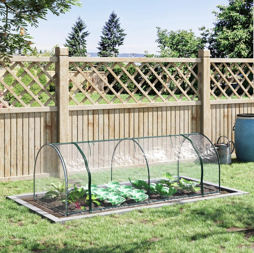 Serra da giardino in PVC trasparente 250x100x80 cm