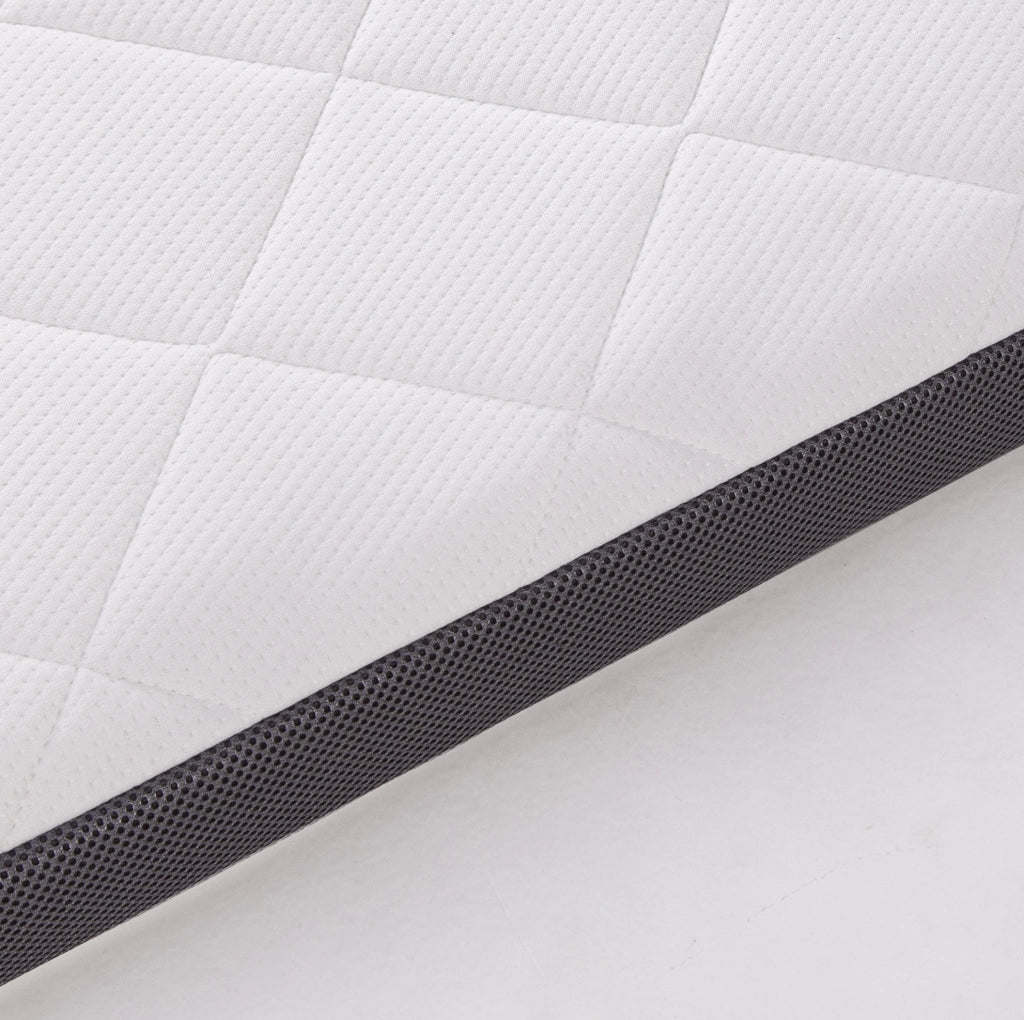 Materasso H3 medio sostegno in schiuma con 7 zone a rilievo, 90x200 cm, altezza 7 cm, certificato Oeko-Tex, made in China