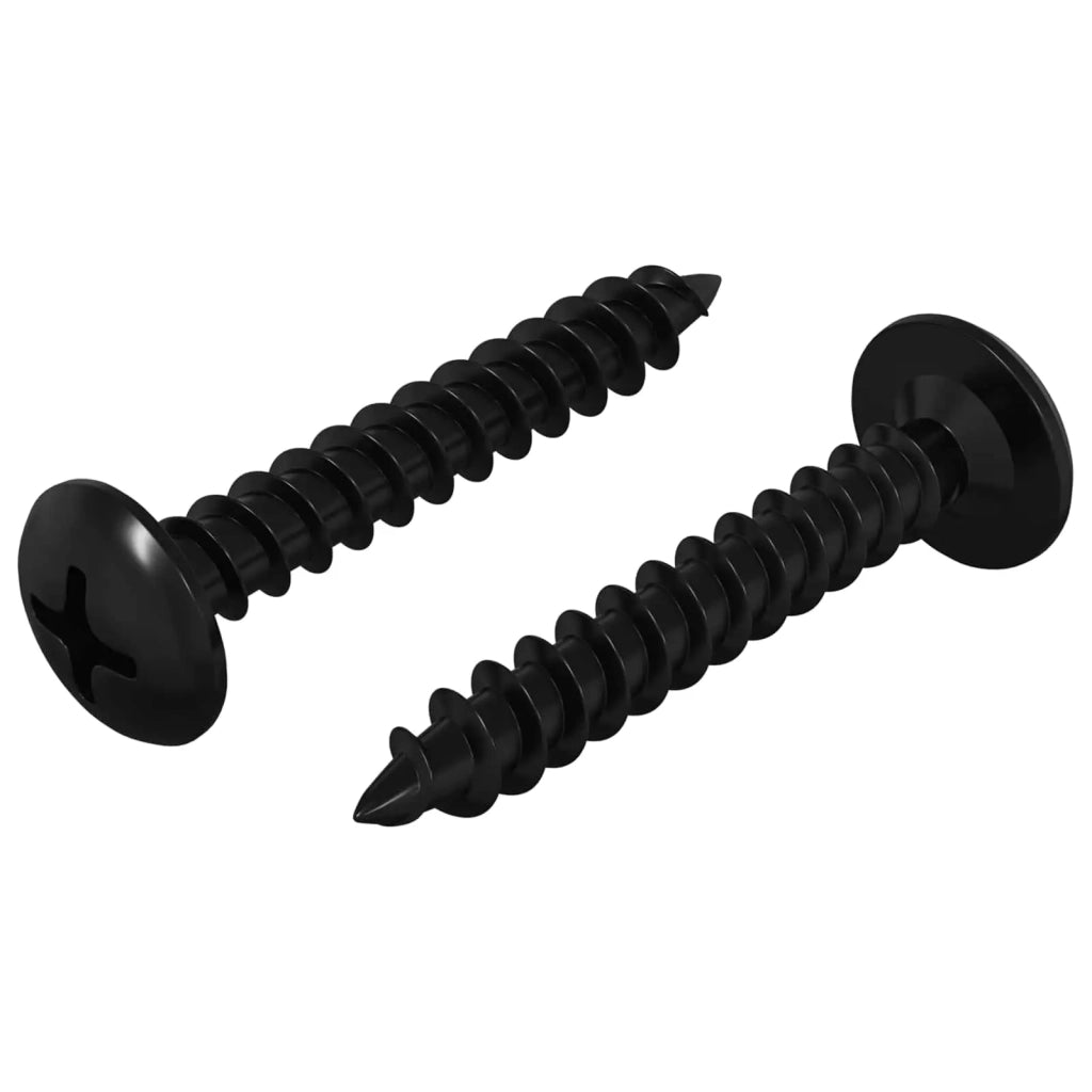 Chiodo autofilettante 2 pcs Nero 4 x 25 mm Acciaio 864508
