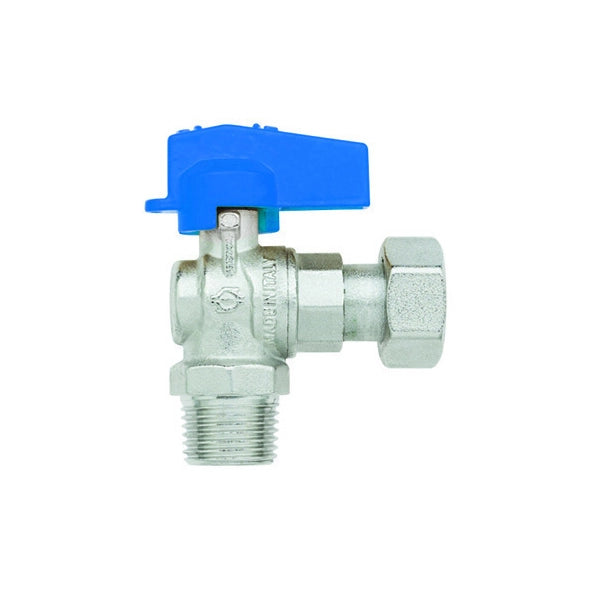RUBINETTO A SFERA SQUADRA MASCHIO - DADO GIREVOLE FEMMINA- 1/2 x 1/2  DN 10  PN 10- FIV- pezzi 1