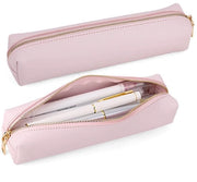 Penne in pelle per studenti e adolescenti - Etui universale per scuola e ufficio - Etui rosso come regalo