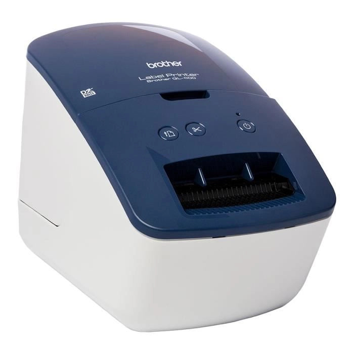 BROTHER QL-600 Stampante professionale per etichette blu - Ideale per piccole imprese e lavori domestici
