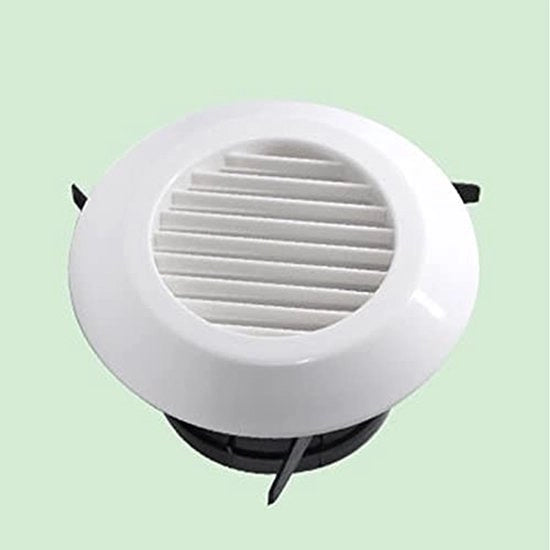 Ventilatore di aspirazione 75-200 mm - Ventilatore di aspirazione Bianco - Valvola di aspirazione - Valvola di scarico - Canale - Canale in plastica - Valvola di aspirazione dell'aria