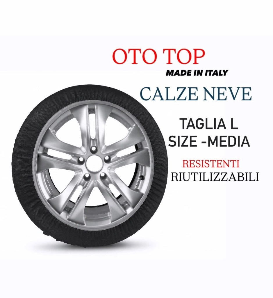 Calze da Neve per Auto ad Alta Resistenza Omologate | Per Neve e Ghiaccio L