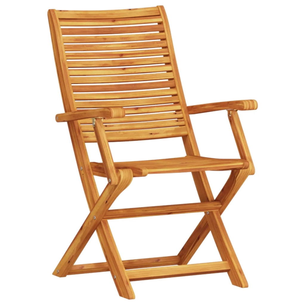 Set Bistro Pieghevole 3 pcs Marrone Legno di Acacia Massello 3375695