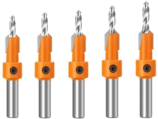 Strumento per lavorazione del legno - Borone sostituibili - 10 mm - Precisione e durata - Adatto per hobbyisti e professionisti - 5 pezzi in dotazione