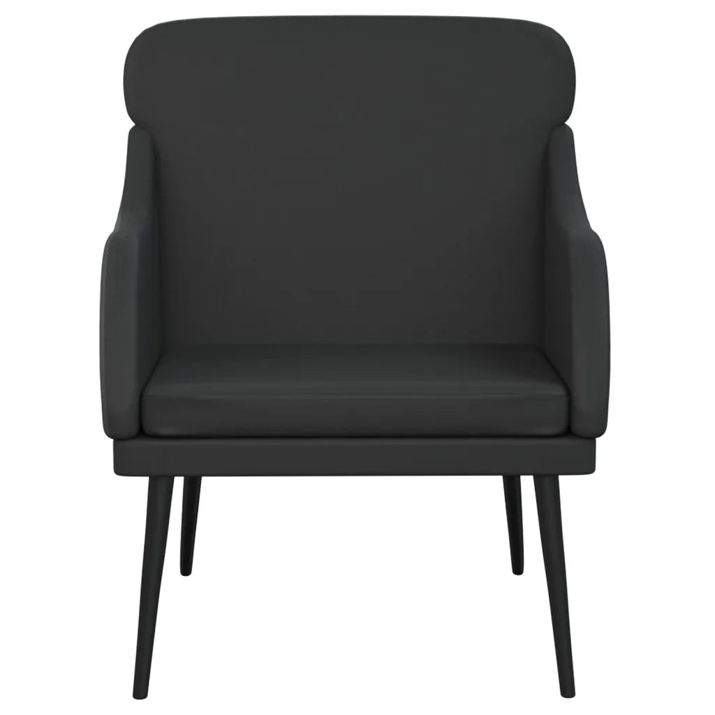 Poltrona | Sedia Relax Nera 63x76x80 cm Similpelle