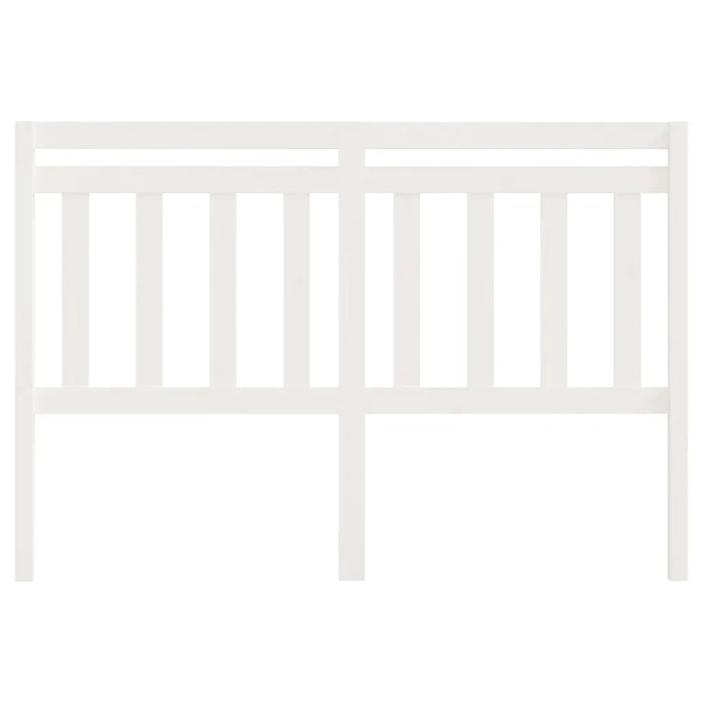 Testiera per Letto-Testata-Testiera Decorativa Bianca 166x4x100cm in Legno Massello di Pino 752893