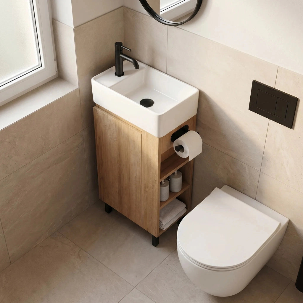 Mobile Da Bagno Con Lavabo Rea Astra 43cm