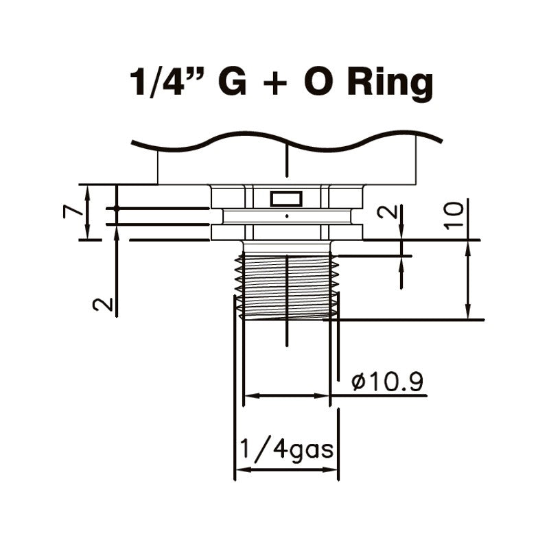 TRASDUTTORE DI PRESSIONE 0-4Bar ATT.1/4"