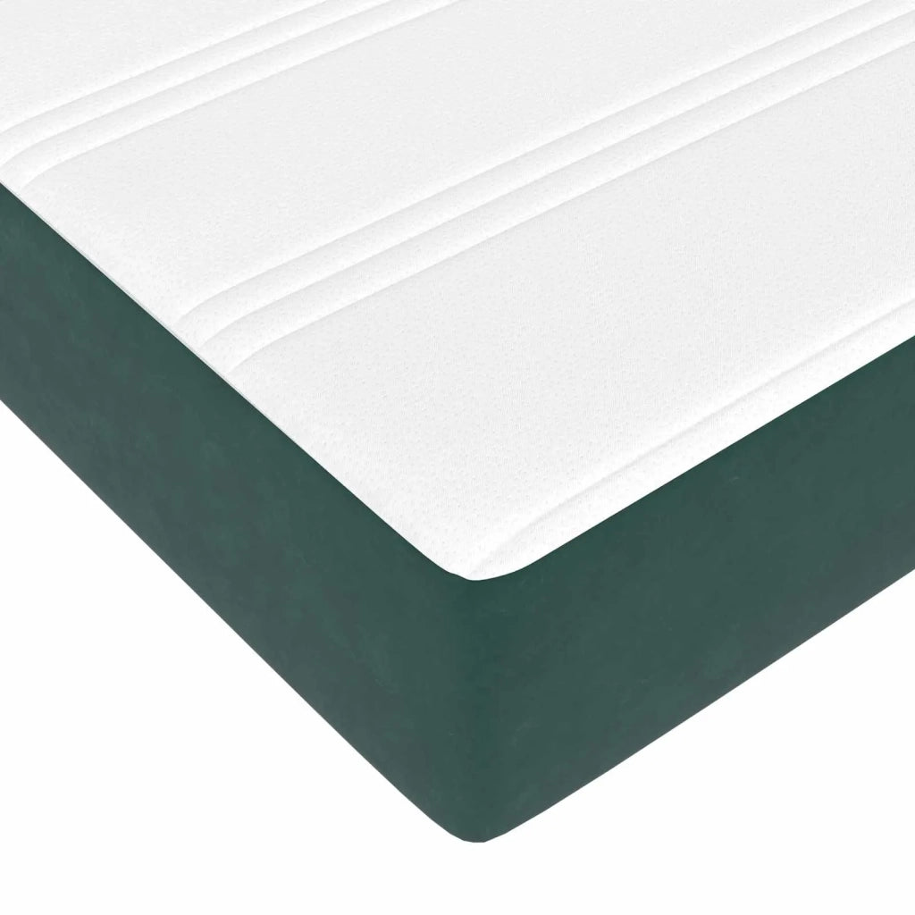 Struttura letto con materasso 2 pcs Verde Velluto 3399555