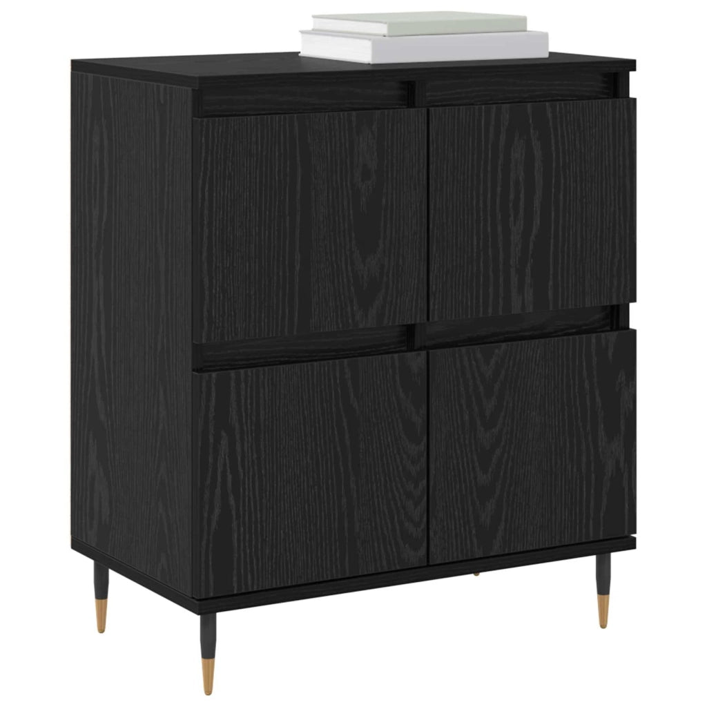 Armadio 2 pcs Rovere Nero 60 x 35 x 70 cm 3394529