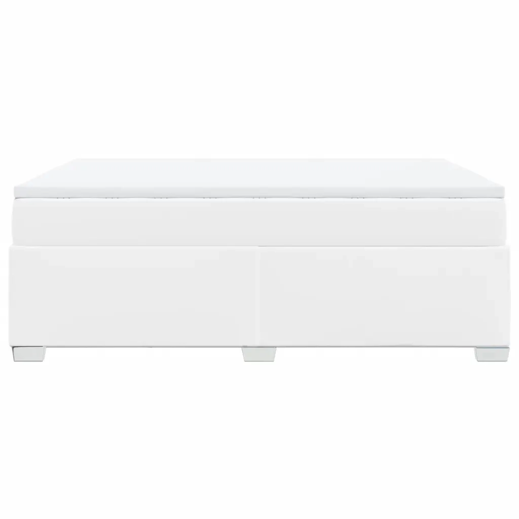 Giroletto a Molle con Materasso Bianco 140x190 cm in Similpelle 3285210