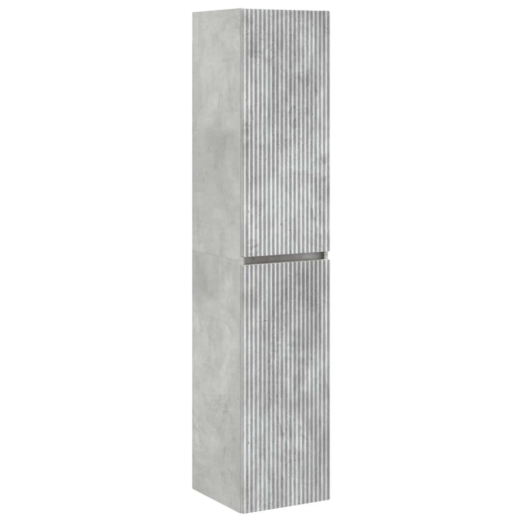 Set di Armadi da Bagno 5 pz Grigio Cemento Legno ingegnerizzato 3407290