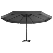 Parasole da Giardino con Base Portatile Antracite 276323