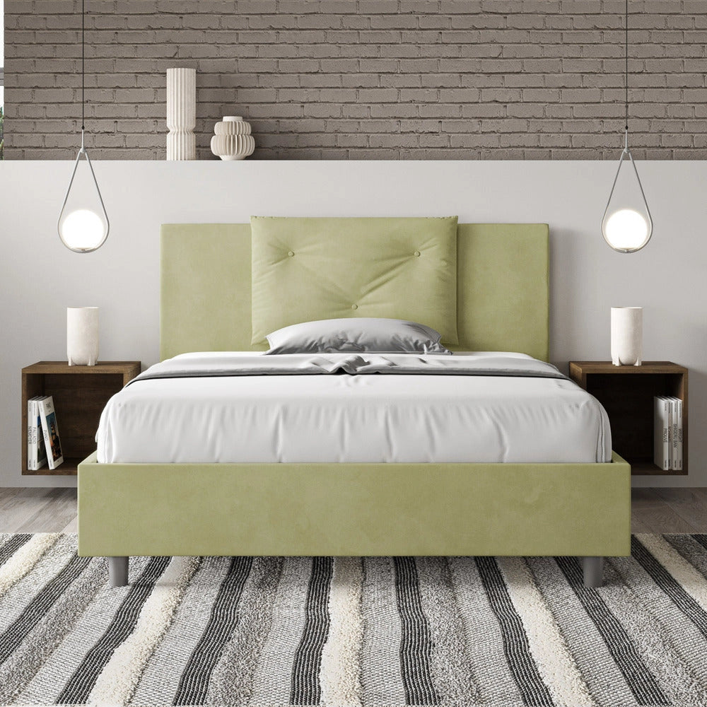 Letto Matrimoniale Francese 150x210 cm Senza Rete Appia Tè Verde