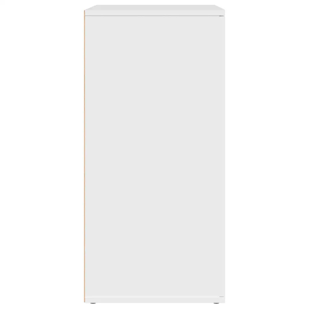 Credenze 2 pz Bianche 79x38x80 cm in Legno Multistrato