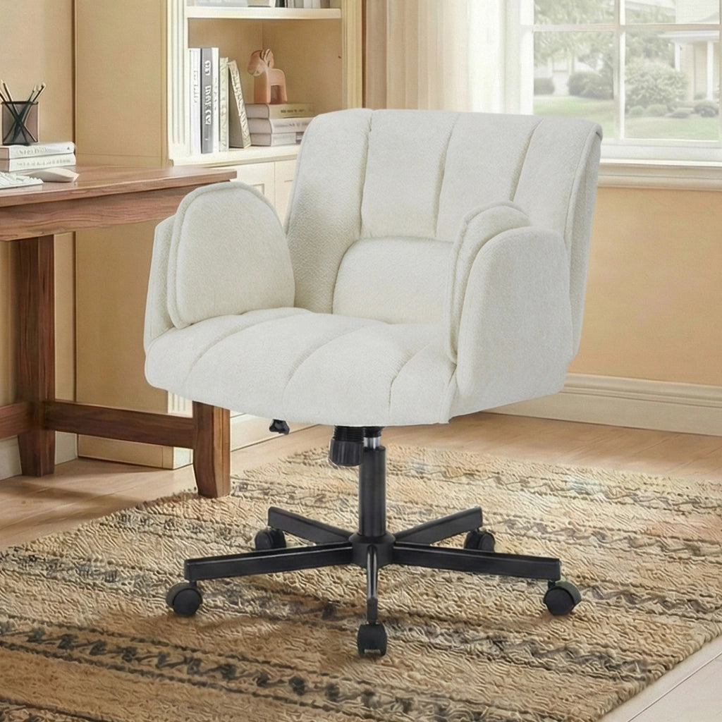 Sedia da ufficio con braccioli pieghevoli ¨C Xylo ¨C Beige