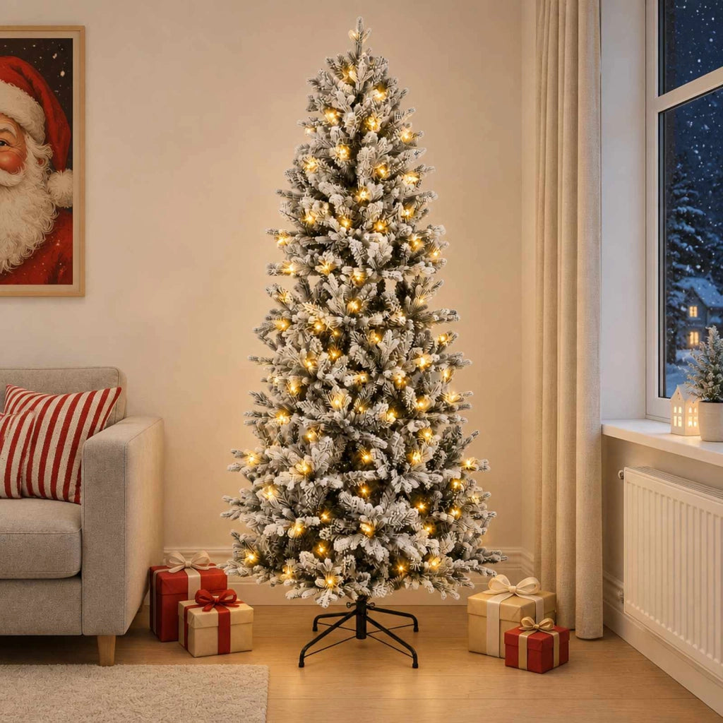Albero di Natale Artificiale con Rami Pieghevoli 180 cm 300 LED 3466243