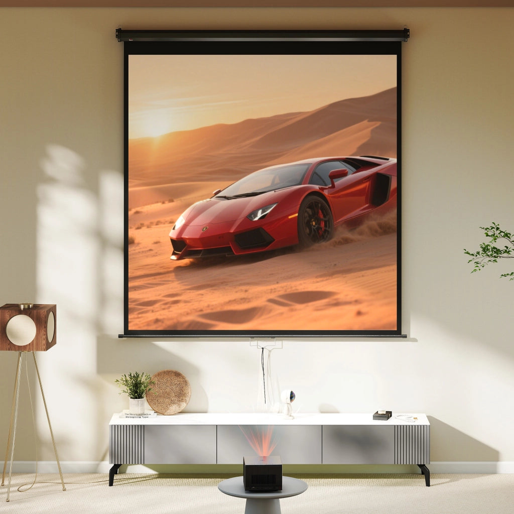 Schermo proiezione TV Home Cinema 99 pollici 4K HD ¨C zephmum ¨C 178x178 cm