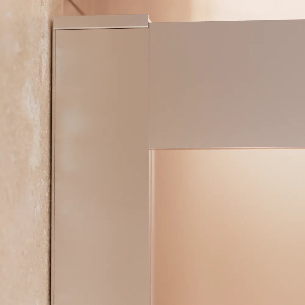 Box doccia cromato 110x90cm vetro 6mm opaco apertura scorrevole h170cm | Sicily
