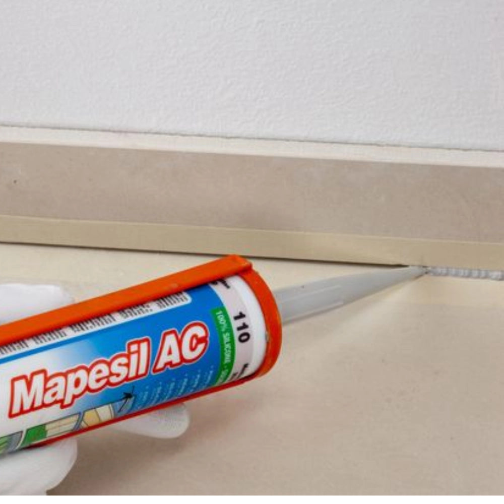 Mapei mapesil ac silicone acetico elastico resistente alla muffa 310 ml 6 pezzi *** colore- lilla chiaro - 163, confe...