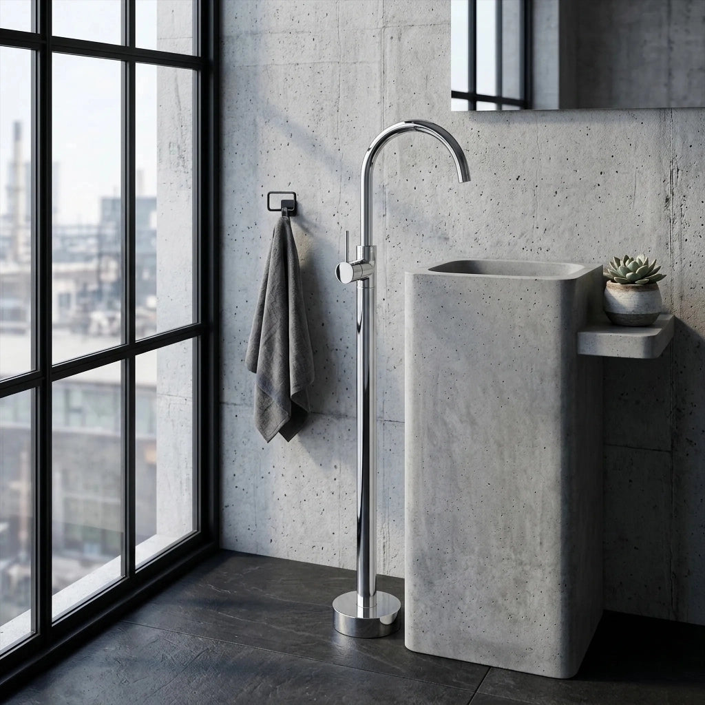 Rubinetto Da Lavabo Rea Lungo Chrome