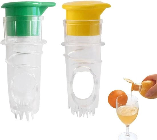 Citrusprese Manuale a 2 pezzi con Coperchio - Inerte all'Acqua