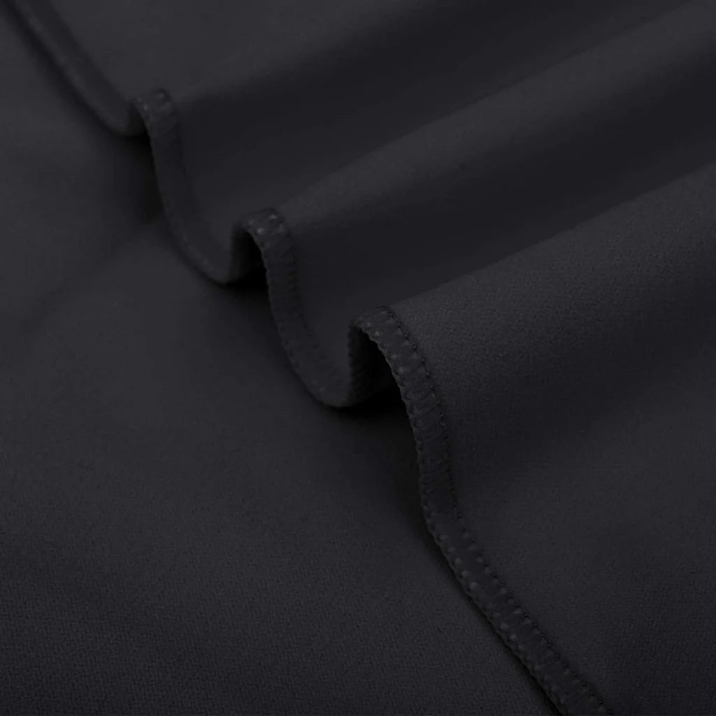 Asciugamani Sportivi 2 pz | Teli per bagno Nero 180 x 90 cm