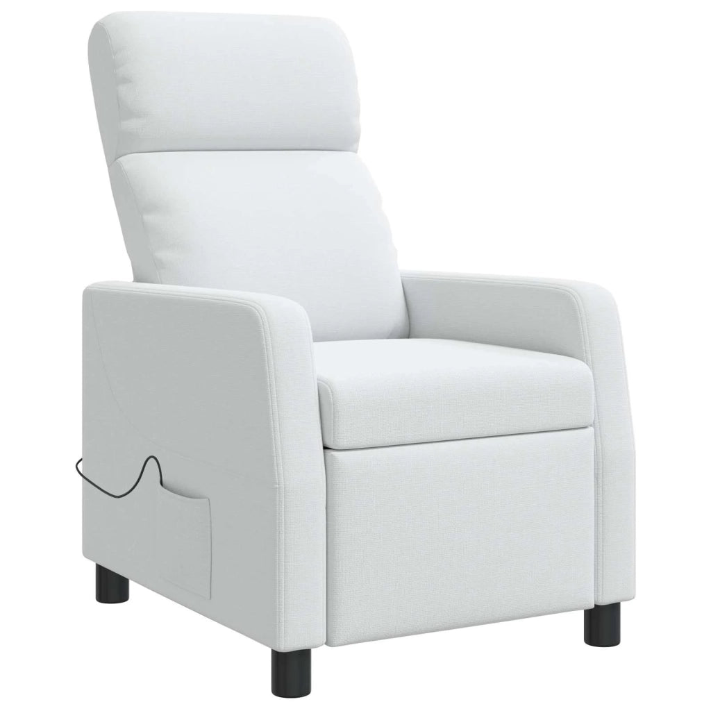 Poltrona Massaggiante Bianco Tessuto 42035106