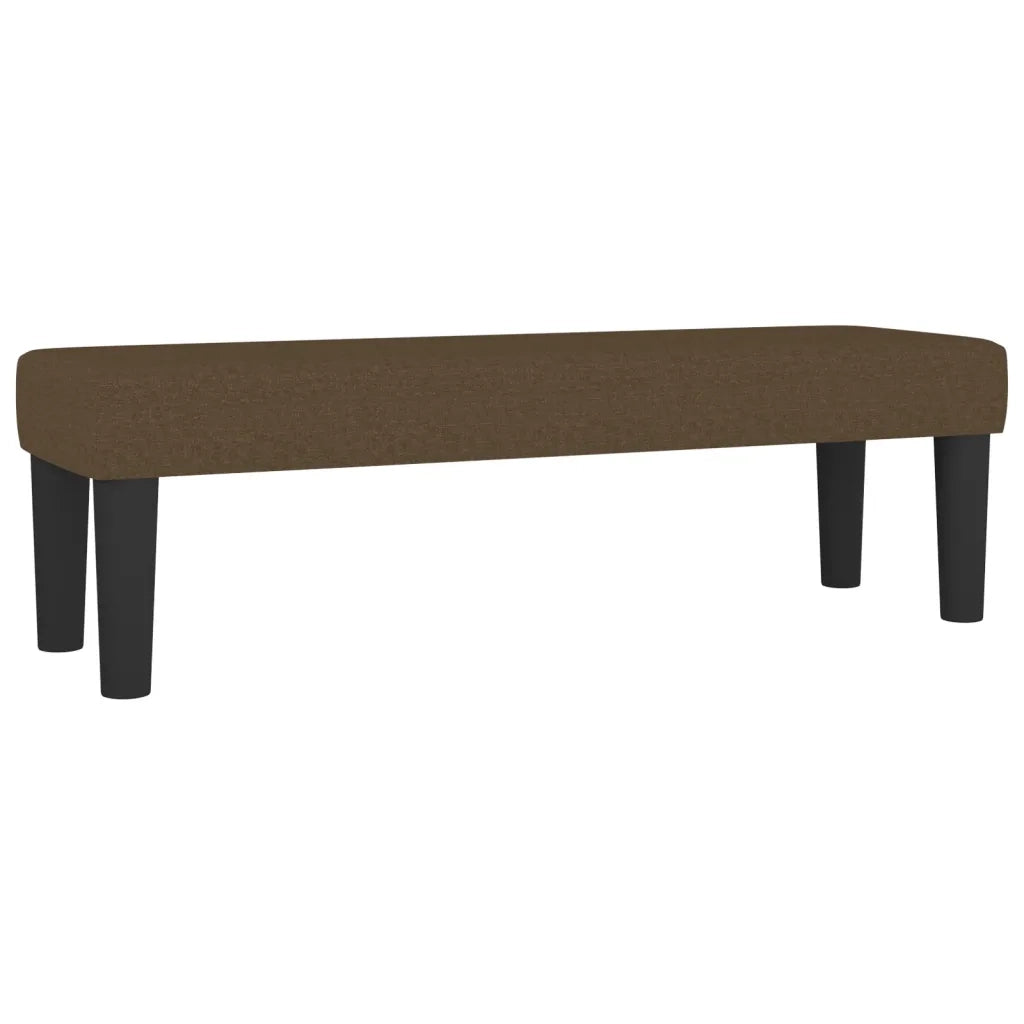 Giroletto a Molle con Materasso Marrone Scuro 200x200cm Tessuto 3136704