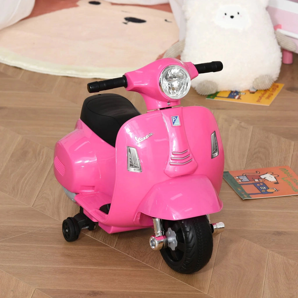 Scooter Elettrico per Bambini Licenza Ufficiale Piaggio Vespa Small 7,2V 2,5Ah Rosa