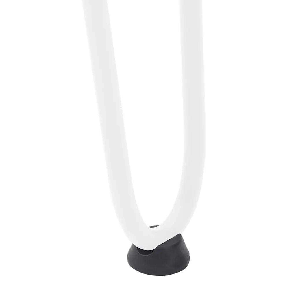 Gambe a forcina per tavoli consolle 4 pz Bianco 72 cm Acciaio massiccio 4012425