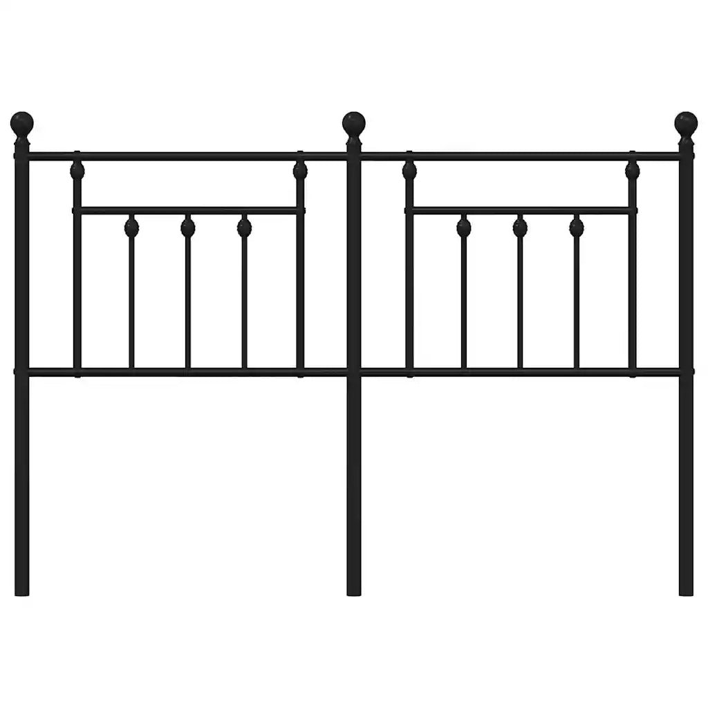Testiera di Ricambio in Metallo Nero 140 cm 353570