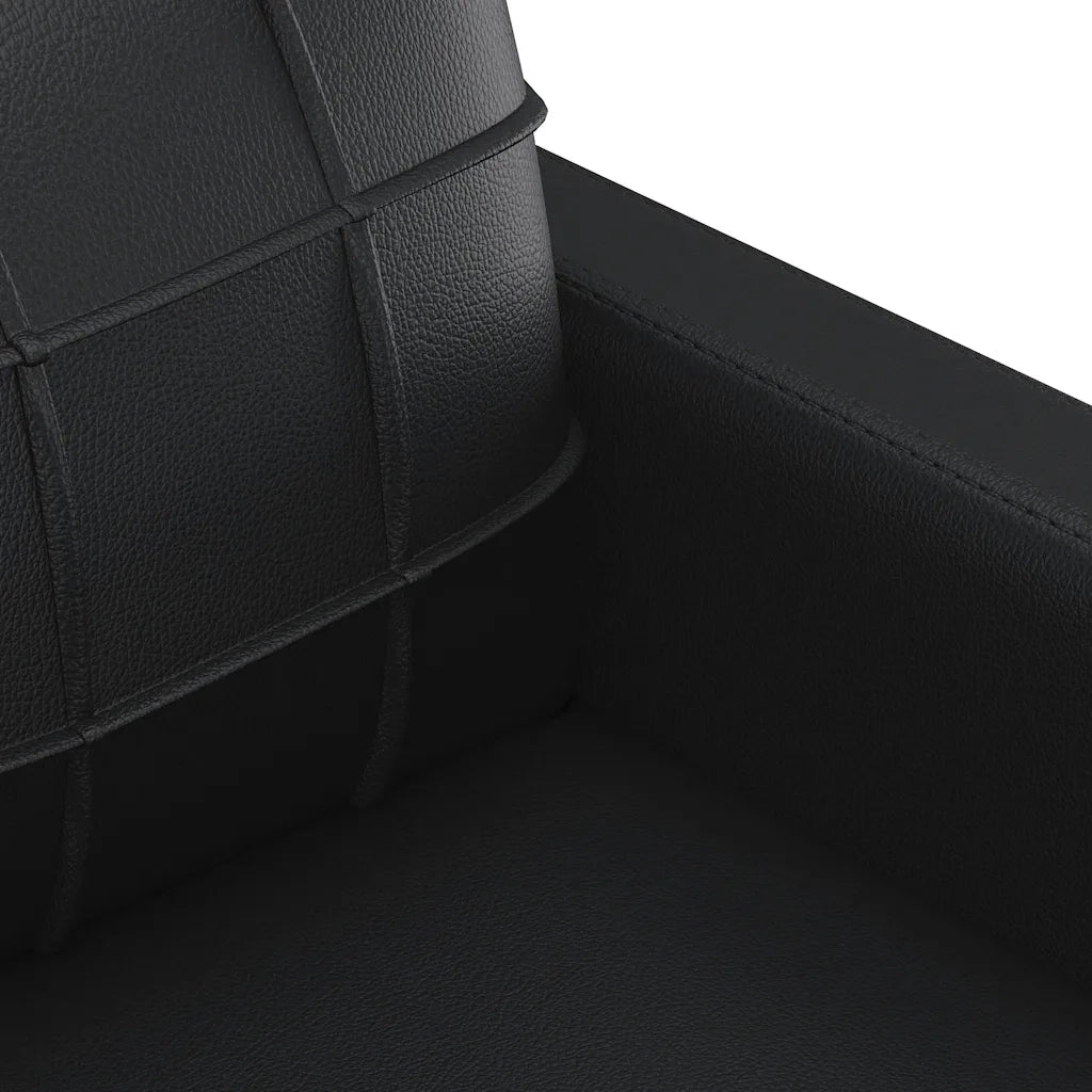 Poltrona | Sedia Relax Nera 60 cm in Similpelle