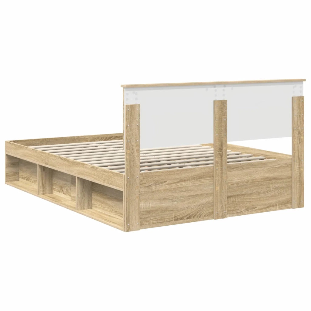 Letto matrimoniale | Letto per adulti | Struttura del letto Sonoma 140 x 190 cm Pino massello