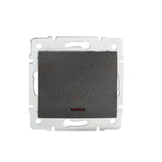 Interruttore unipolare LED Kanlux LOGI grafite 25256