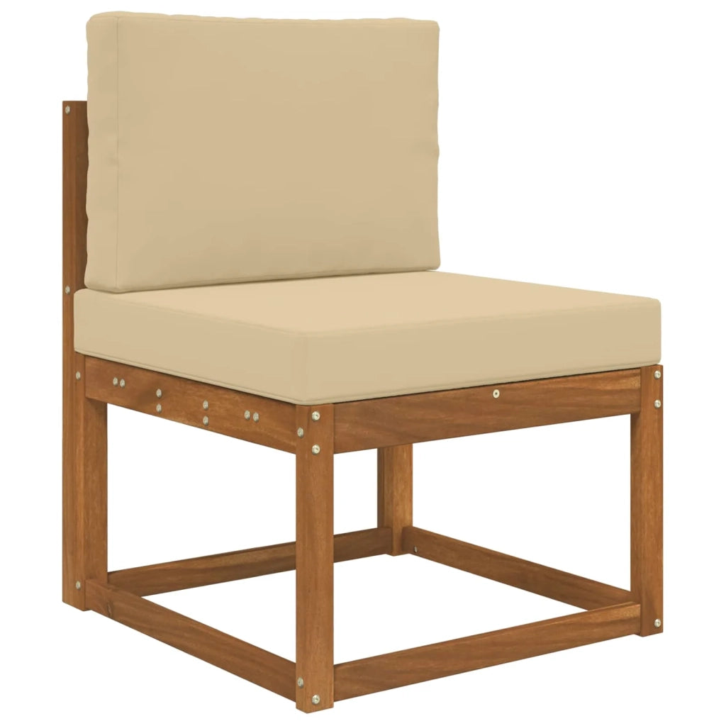 Cuscino per divano da esterno Poliestere Beige 60 x 60 cm 900713